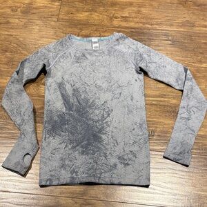 Ivivva Gray patterned Long Sleeve Tee for Kids